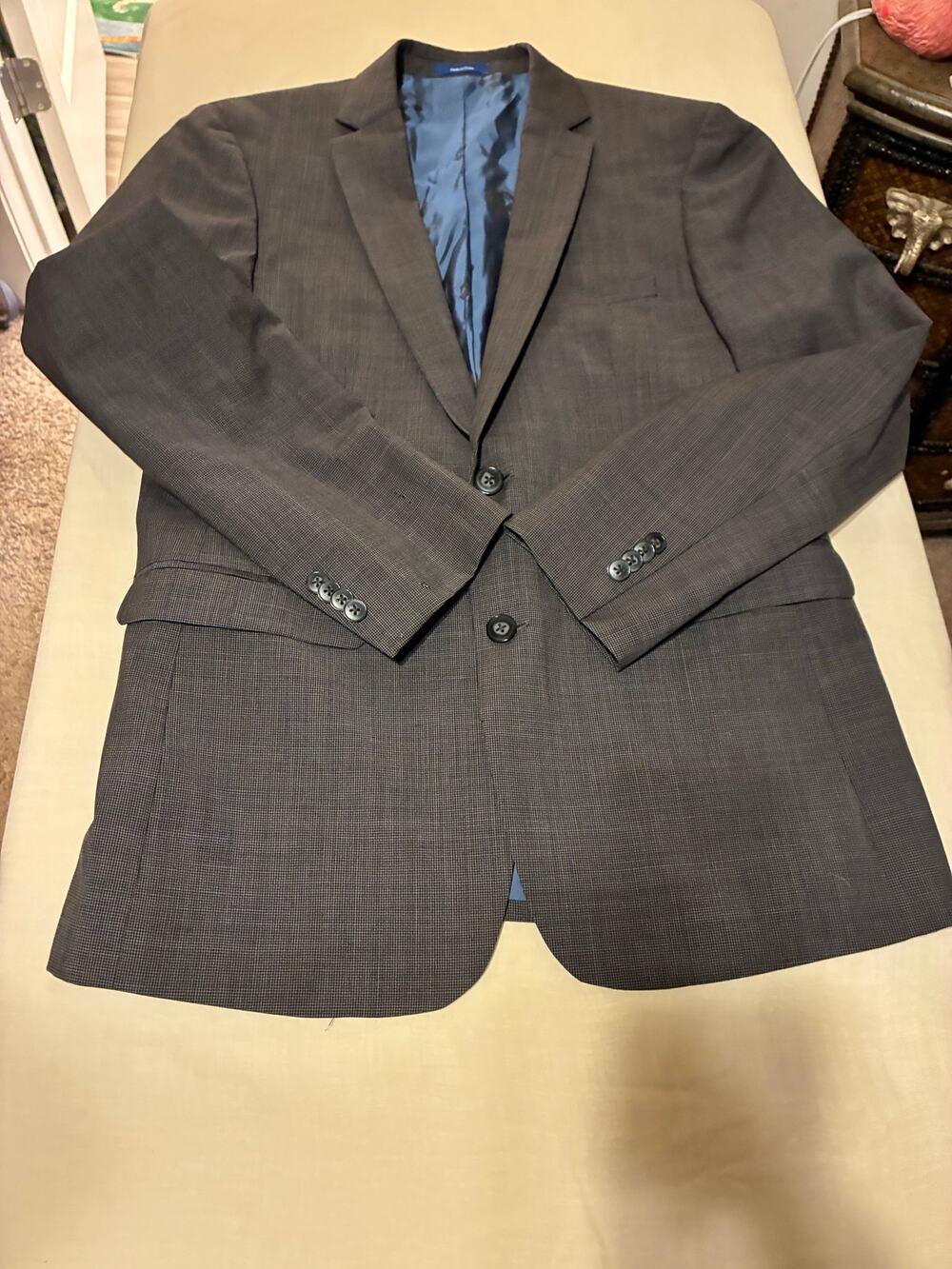 Vince Camuto Slim Fit Blazer Mens Gray Sport Coat 2 Button  slim fit 40 R